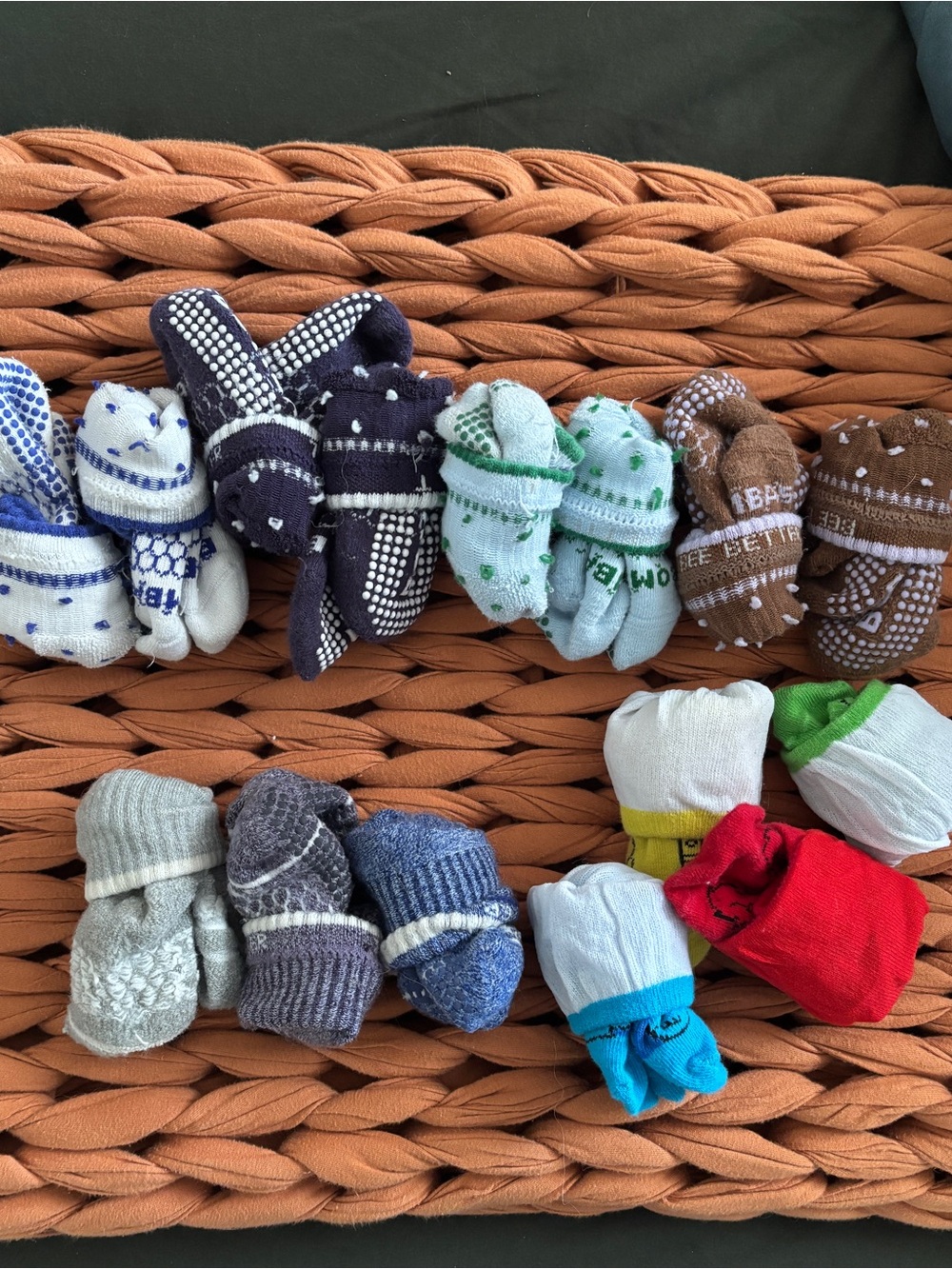 Bombas Baby Non-Slip Socks Bundle 15 pairs
